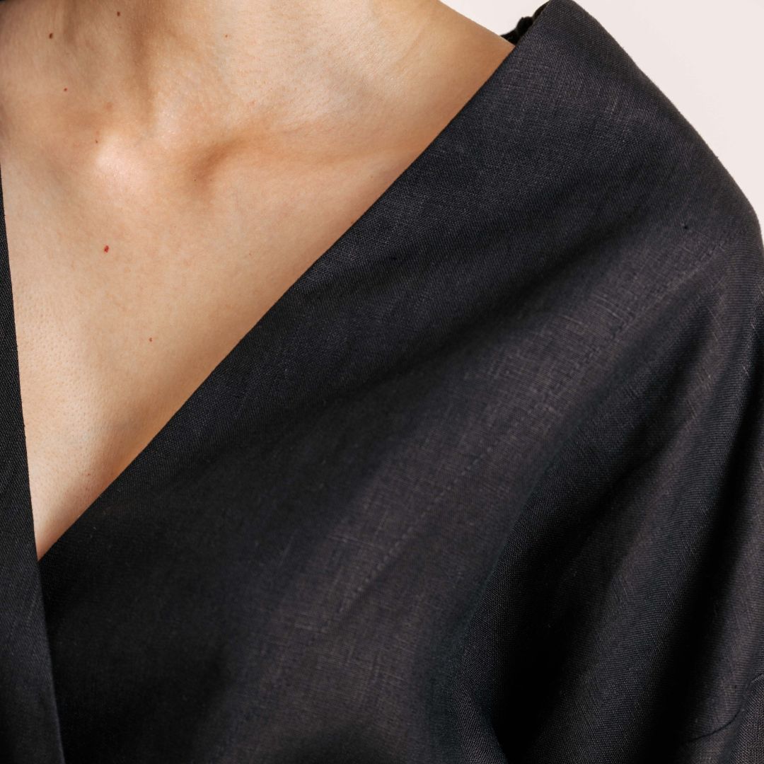 Lagoon Linen Robe