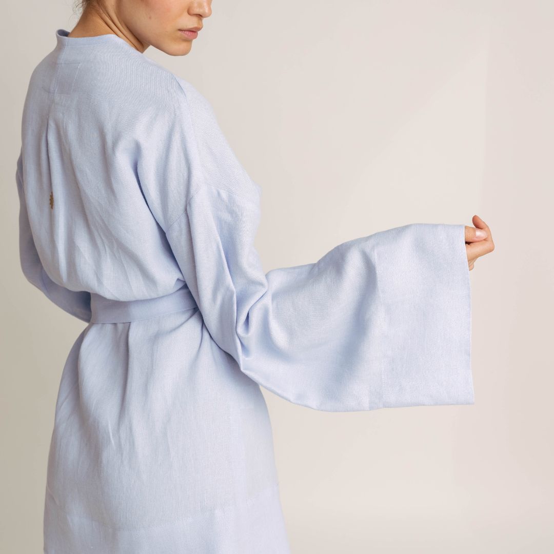 Lagoon Linen Robe