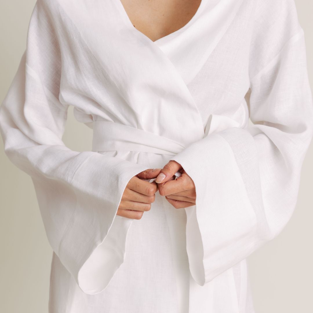 Lagoon Linen Robe