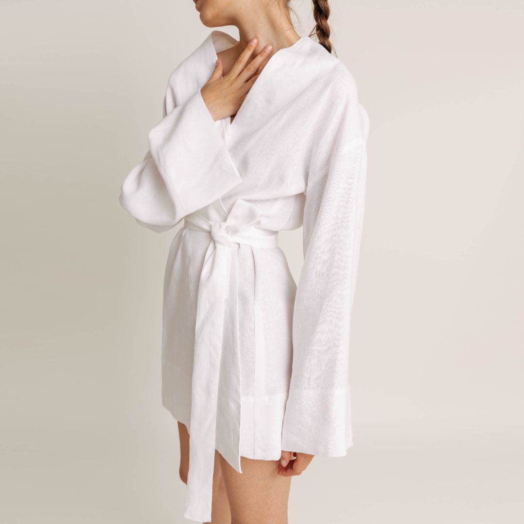 Lagoon Linen Robe