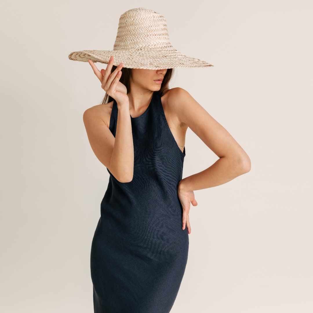 Sundown Linen Slip Dress - INTUITIVA Sundown Linen Slip Dress - INTUITIVA