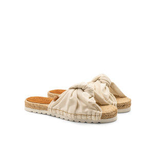 Tulum Linen Sandals (white)
