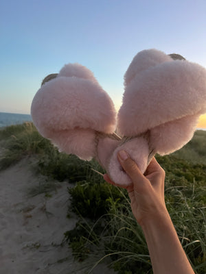 ROSE Sheepskin Slippers