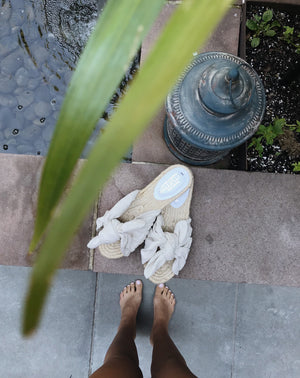 Tulum Linen Sandals (natural)