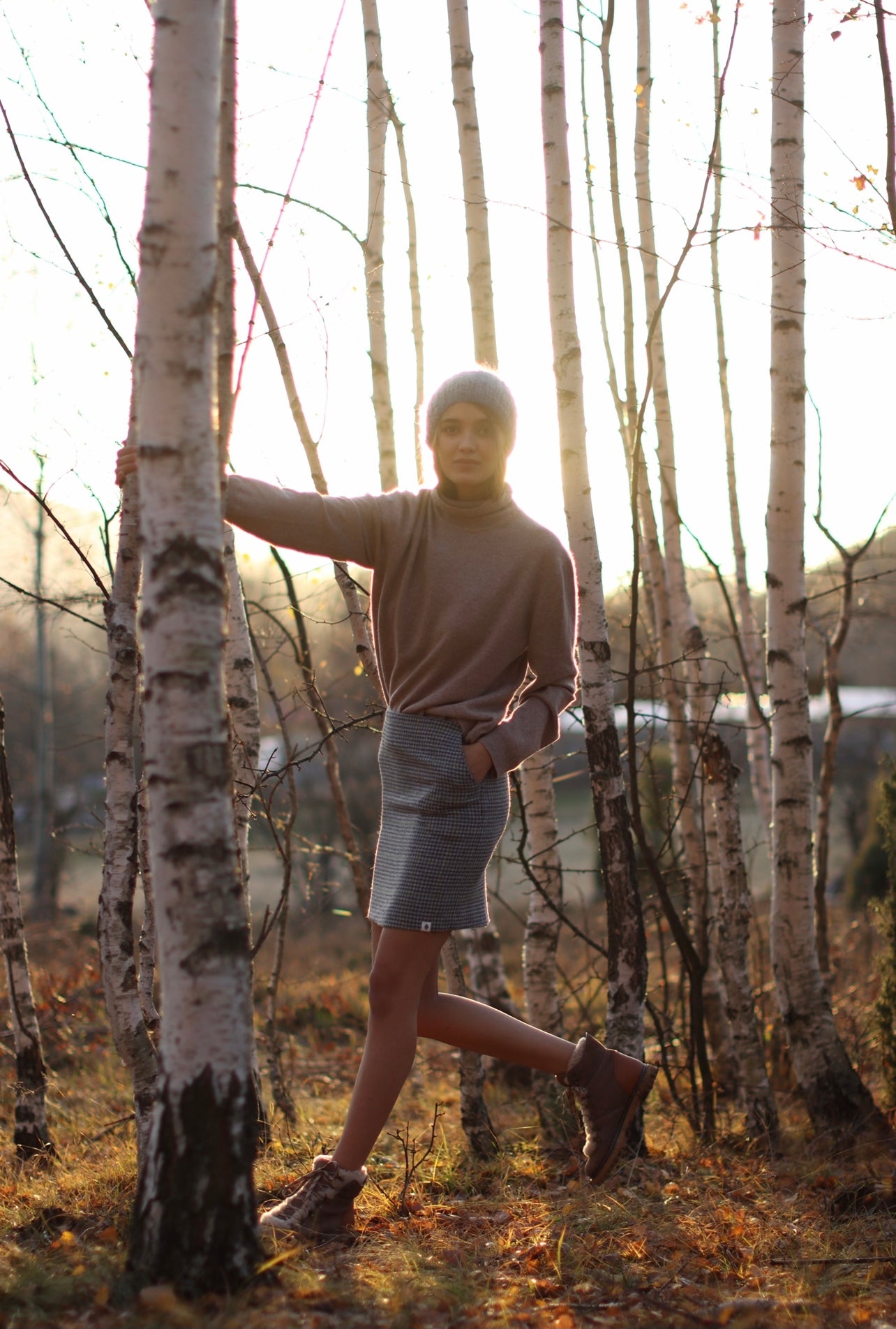 AMELIE tweed mini skirt
