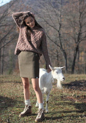 AMELIE tweed mini skirt